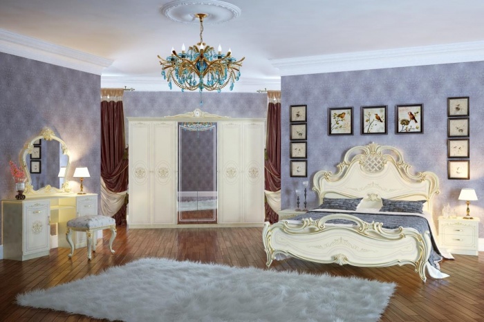 Спальня Грация Слоновая Кость ― Мебель в Краснодаре