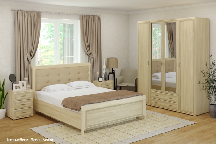 Спальня Карина Ясень Асахи ― Мебель в Краснодаре