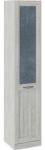 Шкаф для белья с 1 глухой дверью правый «Кантри» СМ-308.07.210R (з)  Замша синяя/Винтерберг (Ш×Г×В): 449×454×2171 ― Мебель в Краснодаре
