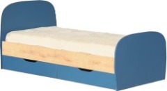 Кровать Космос №12 с ящиками, с основанием Альпийское Озеро  ш=2040 мм, в=900 мм, г=930 мм ― Мебель в Краснодаре