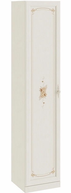 Шкаф для белья с 1-ой дверью «Лючия» СМ-235.21.01 (Ш×Г×В): 447×429×2161 ― Мебель в Краснодаре