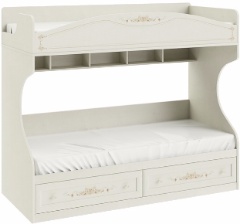 Двухъярусная кровать «Лючия» ТД-235.11.01 (Д×Г×В): 2044×839×1711 ― Мебель в Краснодаре