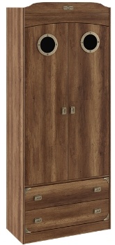 Шкаф комбинированный для одежды с иллюминатором «Навигатор» СМ-250.07.22 (Ш×Г×В): 902×434×2161 ― Мебель в Краснодаре
