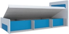 «Палермо-Юниор» Кровать с подъемным механизмом 0,9 Синий  Ш × В × Г  2048х903х960 мм