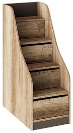Лестница приставная с ящиками «Пилигрим» ТД-276.11.12 (Ш×Г×В): 466×845×1213 ― Мебель в Краснодаре