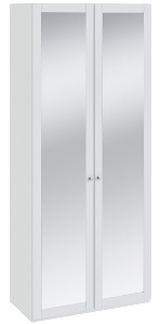 Шкаф для одежды с 2-мя зеркальными дверями «Ривьера» СМ 241.22.102 (Ш×Г×В): 895×452×2111 ― Мебель в Краснодаре