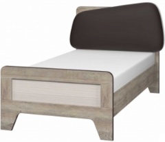 Кровать с мягким элементом 900 с настилом ИД 01.265  В:1000 Ш:964 Г:2084