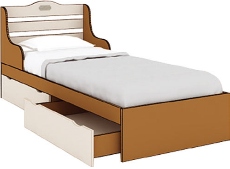 Кровать с ящиками №21 Детская мебель Юниор (ШхВхГ): 866*840*1936 ― Мебель в Краснодаре