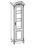 ГД-02  Шкаф 1-дверный (правый) (670х516х2290)мм ― Мебель в Краснодаре