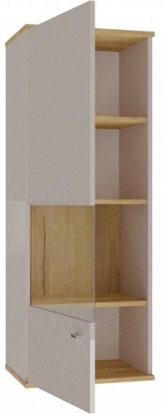 Шкаф навесной левый Фиджи ЛД 659.020.000 Кашмир  Ш 462 мм В 1222 мм Г 350 мм ― Мебель в Краснодаре