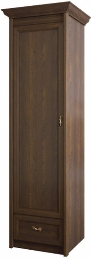 Флоренция 660 шкаф для одежды 1-дверный Дуб Оксфорд (ШхВхГ): 710x2316x595 ― Мебель в Краснодаре