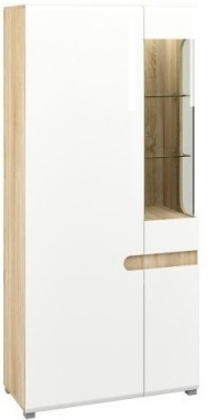 Шкаф комбинированный Леонардо Белый МН-026-19/1 Д 90 x В 193 x Г 42