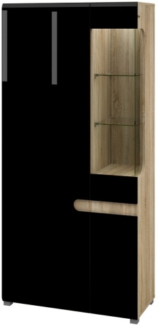 Шкаф комбинированный Леонардо МН-026-19/1  Д 90 x В 193 x Г 42 ― Мебель в Краснодаре