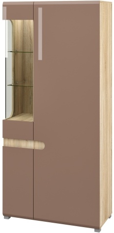 Шкаф комбинированный Леонардо Коричневый МН-026-19 Д 90 x В 193 x Г 42 ― Мебель в Краснодаре