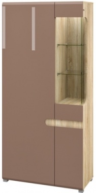 Шкаф комбинированный Леонардо Коричневый МН-026-19/1  Д 90 x В 193 x Г 42