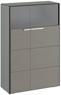 Шкаф комбинированный с 2-мя дверями «Наоми» ТД-208.07.29 (Ш×Г×В): 866×340×1322 ― Мебель в Краснодаре