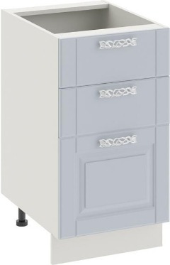 Шкаф напольный с 3-мя ящиками СКАЙ (Голубая) Н3я(Т)_72-45_3Я  (Ш×Г×В): 450×580×820