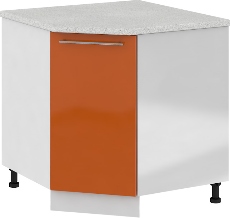 Кухня Олива ШНУ 850*850 Шкаф нижний угловой Оранж