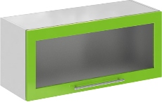 Кухня Олива ШВГС 800 Шкаф верхний горизонтальный Зелёный ― Мебель в Краснодаре