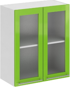Кухня Олива ШВС 600 Шкаф верхний стекло Зелёный