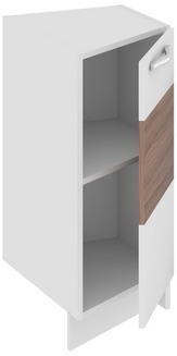 Шкаф нижний торцевой (правый) (Оливия (Темная)) НТ_72-40(45)_1ДР(А) Размеры (Ш×Г×В): 400×582×822