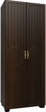 Монблан МБ-1 Шкаф для одежды Венге/Орех Шоколадный Ш800 х Г516 х В2000