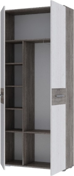 Шкаф для одежды: арт. 253.01 Дуб Верцаска (Ш 900 Г 372 В 2100)	 ― Мебель в Краснодаре