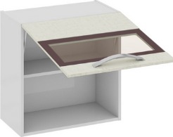 Шкаф верхний со стеклом (Синга (Крем)) В_60-60_1ДОс Размеры (Ш×Г×В): 600×323×600