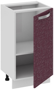 Шкаф нижний нестандартный (Синга (Баклажан)) Нн_72-45_1ДР Размеры (Ш×Г×В): 450×432×822