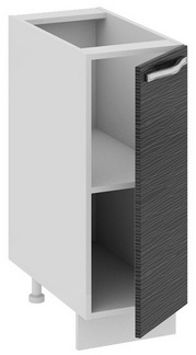 Шкаф нижний (СКАЙЛАЙН (Черный)) Н_72-30_1ДР Размеры (Ш×Г×В): 300×582×822 ― Мебель в Краснодаре