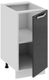 Шкаф нижний (СКАЙЛАЙН (Черный)) Н_72-40_1ДР Размеры (Ш×Г×В): 400×582×822 ― Мебель в Краснодаре