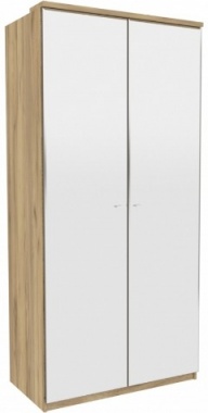 Шкаф двухстворчатый с 2-мя зеркалами Фиджи ЛД 659.233.000 Антрацит  Ш 1096 мм В 2326 мм Г 640 мм