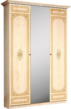 Шкаф 3-х дв. для платья и белья (1 зеркало) 111/531  1386х570х2280 ― Мебель в Краснодаре