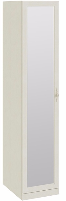 Шкаф для белья с 1-ой зеркальной дверью «Лючия» СМ-235.07.02 (Ш×Г×В): 447×583×2161 ― Мебель в Краснодаре