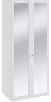 Шкаф для одежды с 2-мя зеркальными дверями «Ривьера» СМ 241.07.102 (Ш×Г×В): 895×582×2111 ― Мебель в Краснодаре