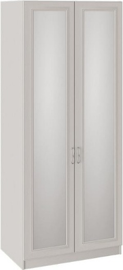 Шкаф для одежды с 2 зеркальными дверями Сабрина СМ-307.07.022  Кашемир (Ш×Г×В): 897×587×2171 ― Мебель в Краснодаре