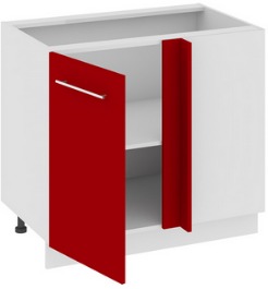 Шкаф нижний с планками для формирования угла (АССОРТИ (Вишня)) Н_72-90_1ДРпУ Размеры (Ш×Г×В): 900×582×822 ― Мебель в Краснодаре