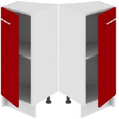 Шкаф нижний торцевой (АССОРТИ (Вишня)) НТ_72-40(45)_1ДР Размеры (Ш×Г×В): 400×582×822