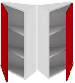Шкаф верхний торцевой (АССОРТИ (Вишня)) ВТ_72-40(45)_1ДР Размеры (Ш×Г×В): 400×323×720