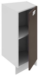 Шкаф нижний торцевой (правый) (БЬЮТИ (Грэй)) НТ_72-40(45)_1ДР(А) Размеры (Ш×Г×В): 400×582×822 ― Мебель в Краснодаре