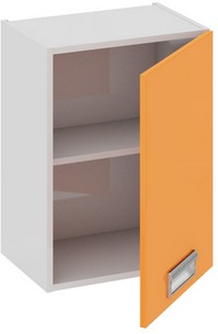 Шкаф верхний (правый) (БЬЮТИ (Оранж)) В_60-45_1ДР(Б) Размеры (Ш×Г×В): 450×323×600 ― Мебель в Краснодаре
