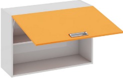 Шкаф верхний (БЬЮТИ (Оранж)) В_60-90_1ДО Размеры (Ш×Г×В): 900×323×600 ― Мебель в Краснодаре