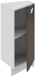 Шкаф нижний нестандартный торцевой (правый) (БЬЮТИ (Грэй)) НнТ_72-40(45)_1ДР(А) Размеры (Ш×Г×В): 400×432×822 ― Мебель в Краснодаре