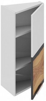 Шкаф верхний торцевой (правый)	 ВТ_72-40(45)_1ДР(Б) Фэнтези (Вуд) (Ш×Г×В): 400×323×720 ― Мебель в Краснодаре