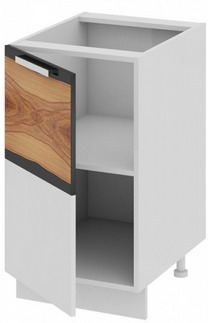 Шкаф нижний (левый) Н_72-45_1ДР(Б) Фэнтези (Вуд) (Ш×Г×В): 450×582×822 ― Мебель в Краснодаре