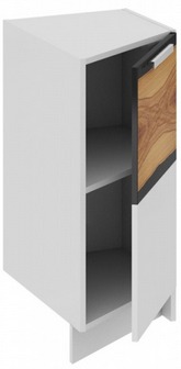 Шкаф нижний торцевой (правый) НТ_72-40(45)_1ДР(А) Фэнтези (Вуд) (Ш×Г×В): 400×582×822