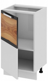Шкаф нижний нестандартный (левый)	 Нн_72-45_1ДР(Б) Фэнтези (Вуд) (Ш×Г×В): 450×432×822 ― Мебель в Краснодаре