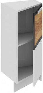 Шкаф нижний нестандартный торцевой (правый) НнТ_72-40(45)_1ДР(А) Фэнтези (Вуд) (Ш×Г×В): 400×432×822 ― Мебель в Краснодаре