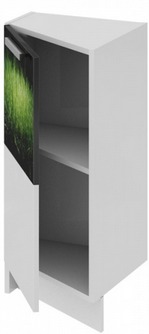 Шкаф нижний нестандартный торцевой (левый)	НнТ_72-40(45)_1ДР(Б) Фэнтези (Грасс) (Ш×Г×В): 400×432×822 ― Мебель в Краснодаре