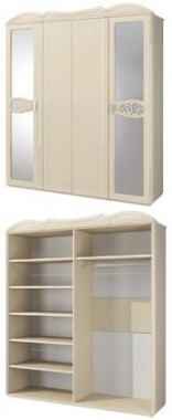 Шкаф для одежды МН-025-04  ШВГ  206 х 233 х 62 см